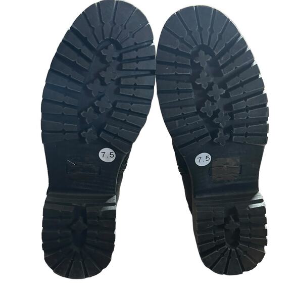 GC Shoes Valli Sweater Knit Cuff Booties Contemporary Biker Buckle NEW  Size 7.5 - Picture 11 of 12